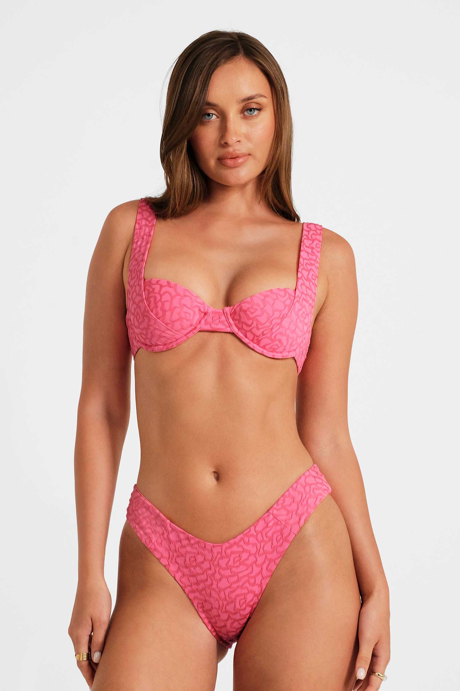 Belltoile™ Tiana Destekli Üst / Rosy Glow Jacquard