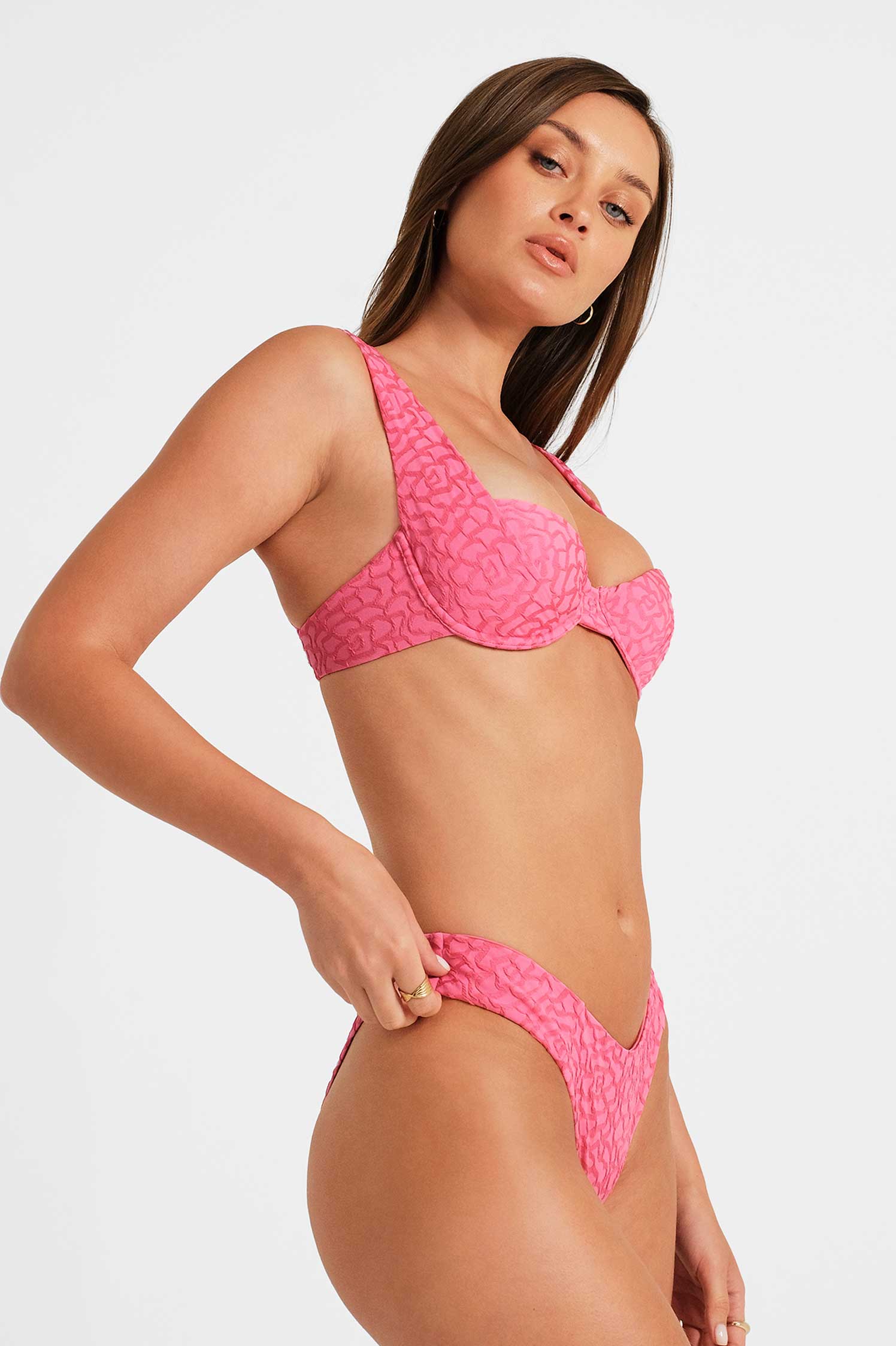 Belltoile™ Tiana Destekli Üst / Rosy Glow Jacquard