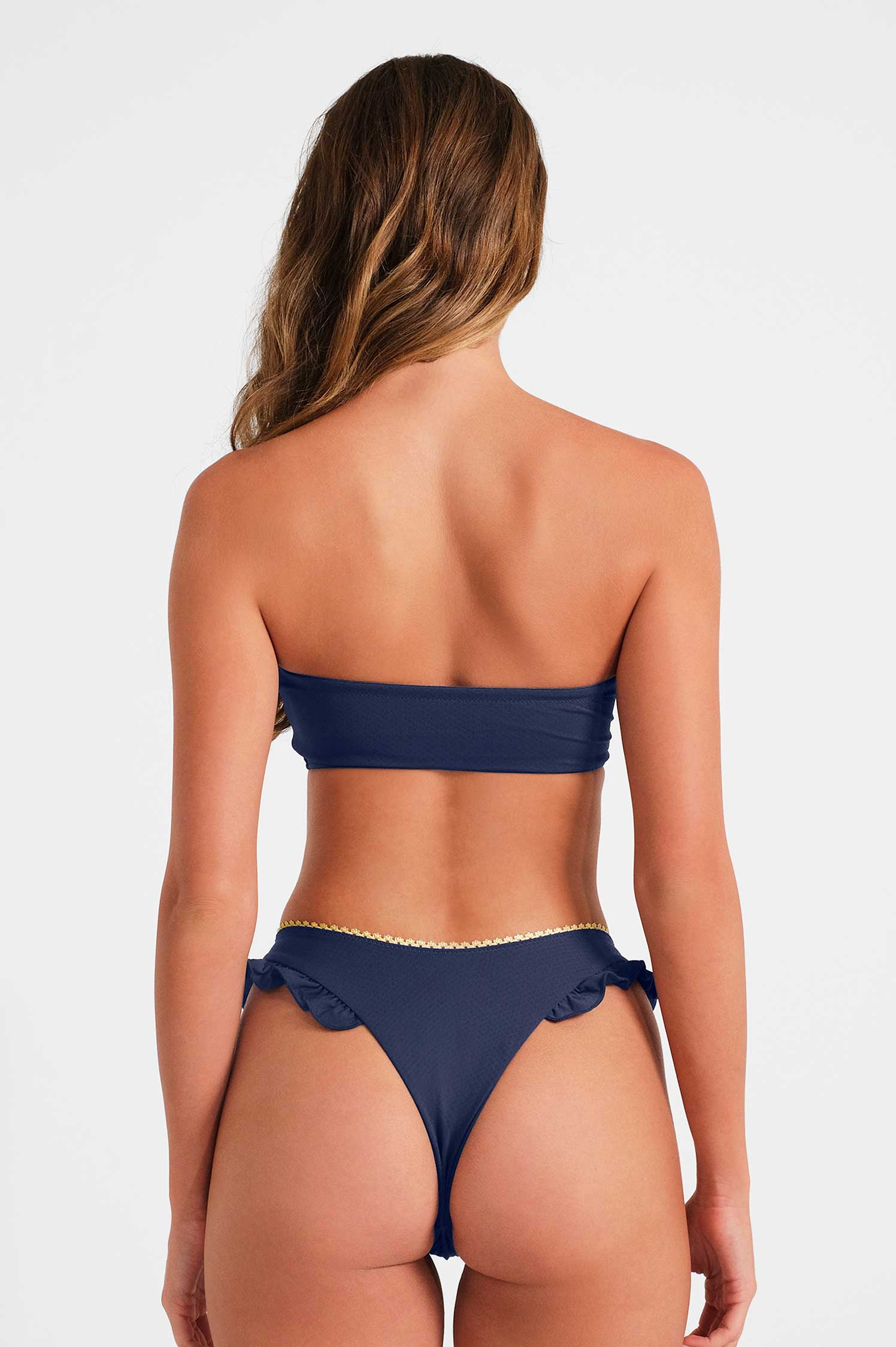 Belltoile™ Candice Fırfırlı Cesur Alt / Lacivert Noktalı
