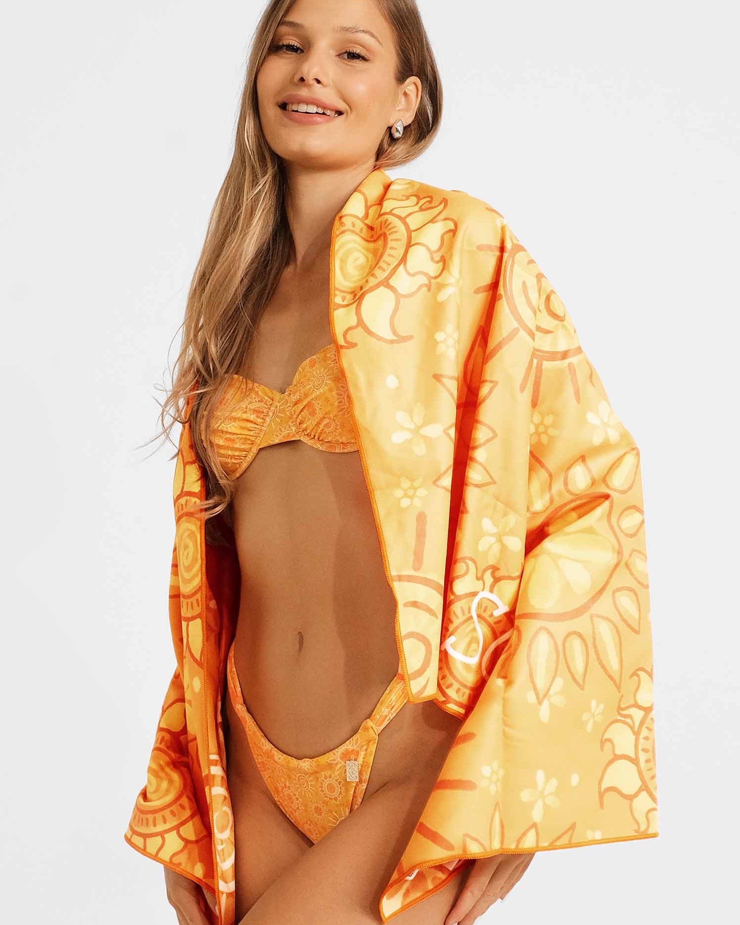Belltoile™ Çift Taraflı Katlanabilir Plaj Havlusu / Mimosa (Son İndirim)