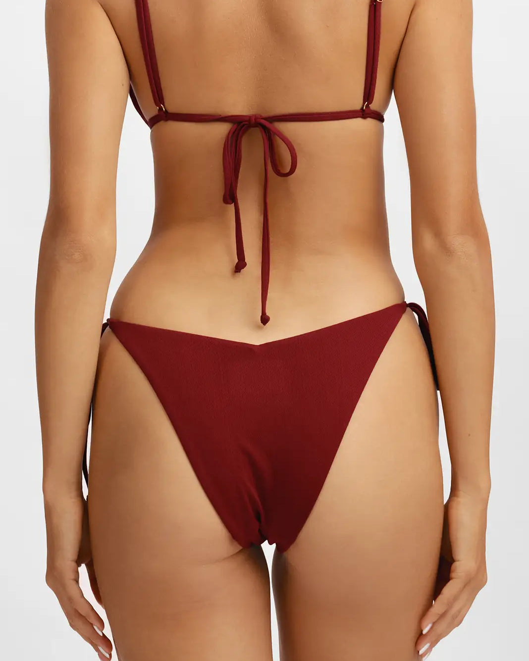 Belltoile™ Kelly Yan Bağlamalı Cesur Alt / Kiraz Şarabı Noktalı