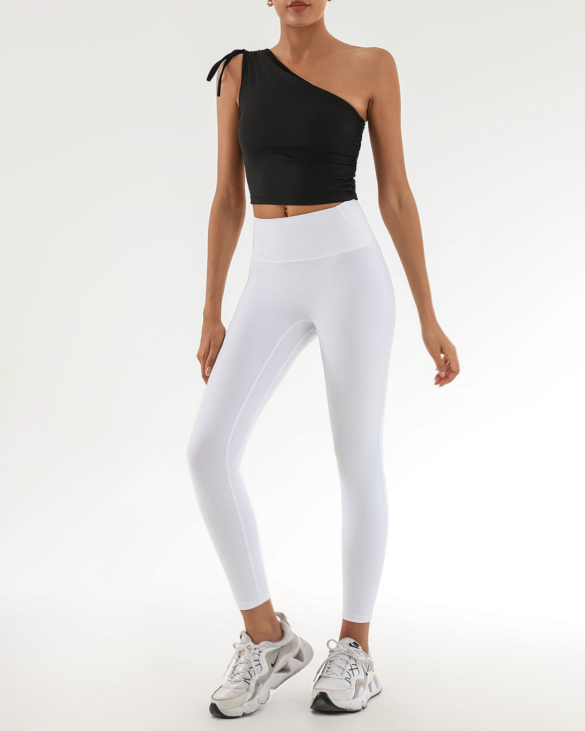 Belltoile™ Siyah Tek Omuz Yoga Atlet