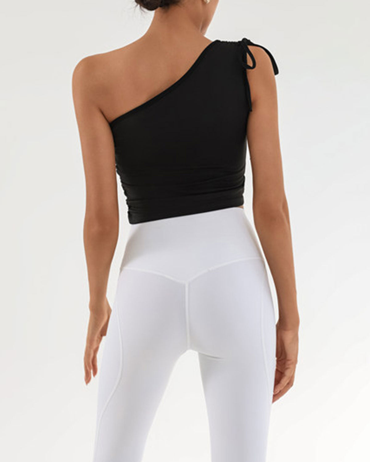 Belltoile™ Siyah Tek Omuz Yoga Atlet
