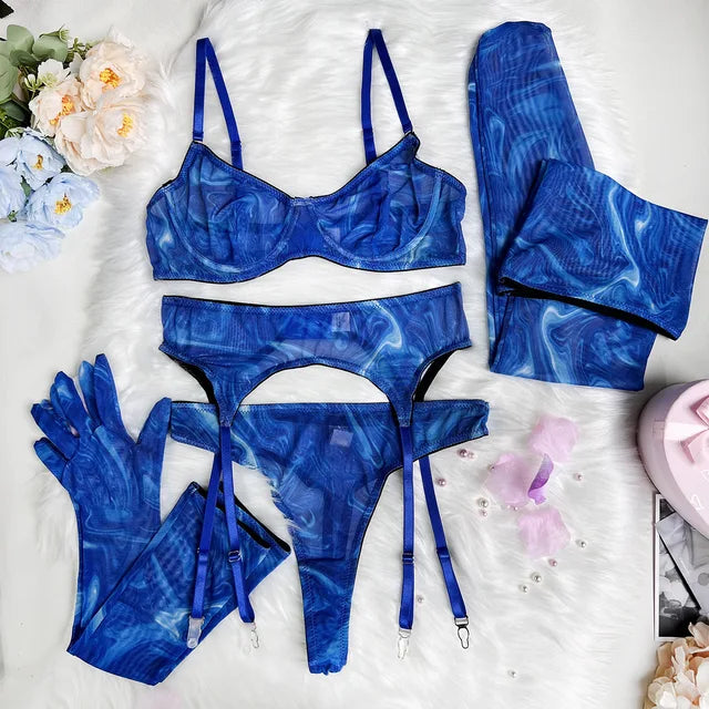 Belltoile™ Serena 5 Parça Tie-Dye İç Giyim Takımı