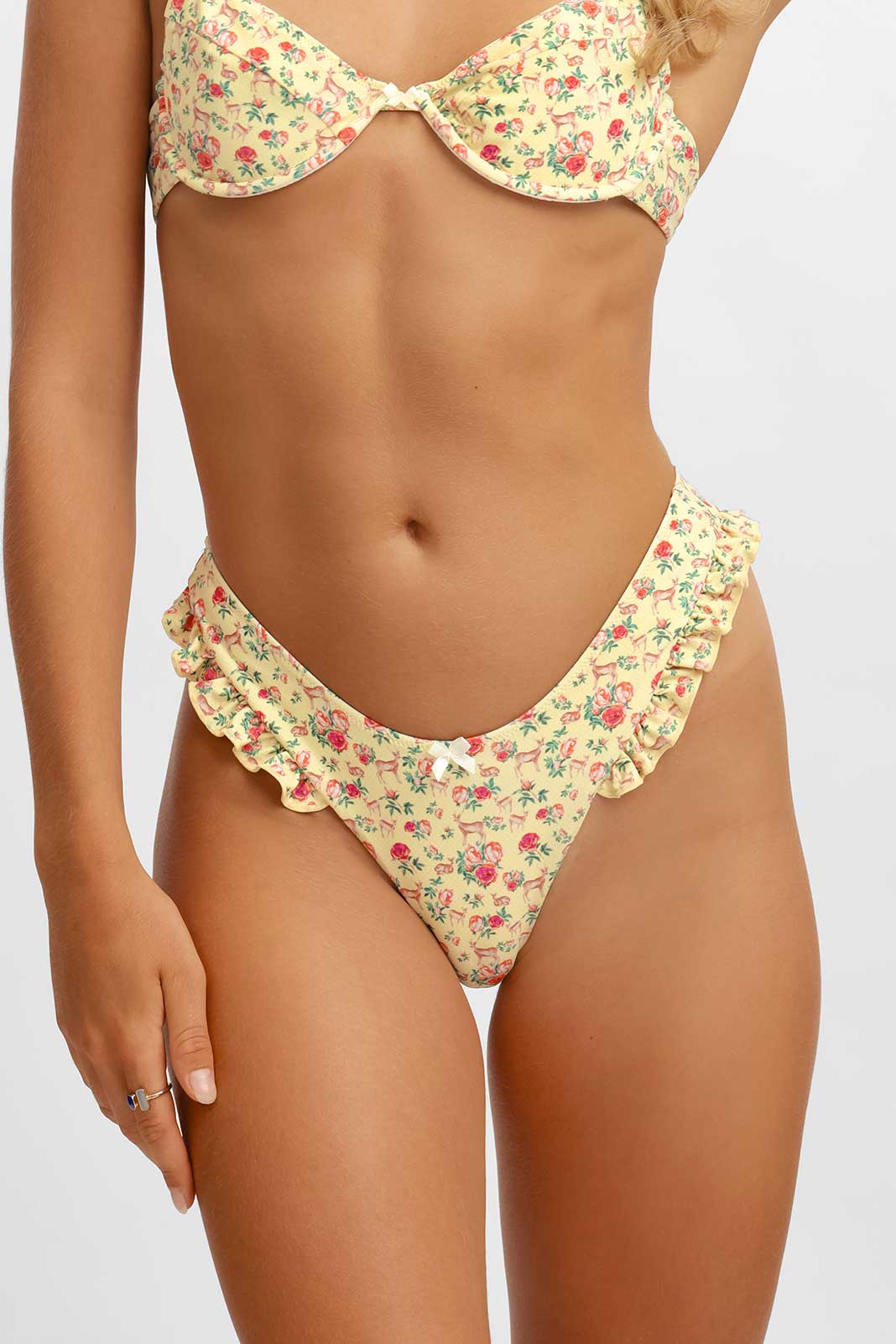 Belltoile™ Candice Fırfırlı Cesur Alt / Pembe Geyik