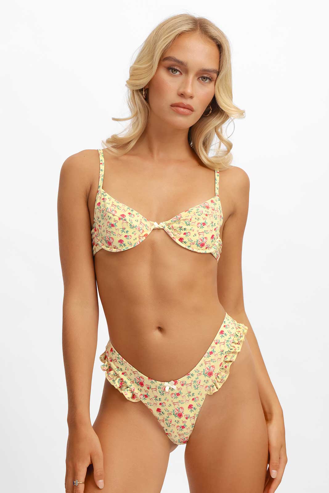 Belltoile™ Candice Fırfırlı Cesur Alt / Pembe Geyik