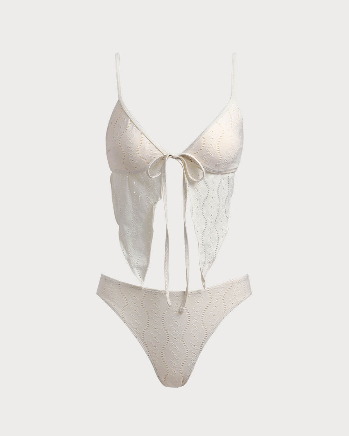 Belltoile™ Bej Kesimli Bağcıklı Tankini Mayo