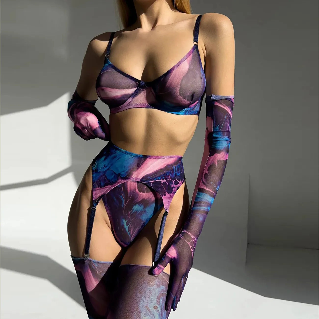 Belltoile™ Serena 5 Parça Tie-Dye İç Giyim Takımı