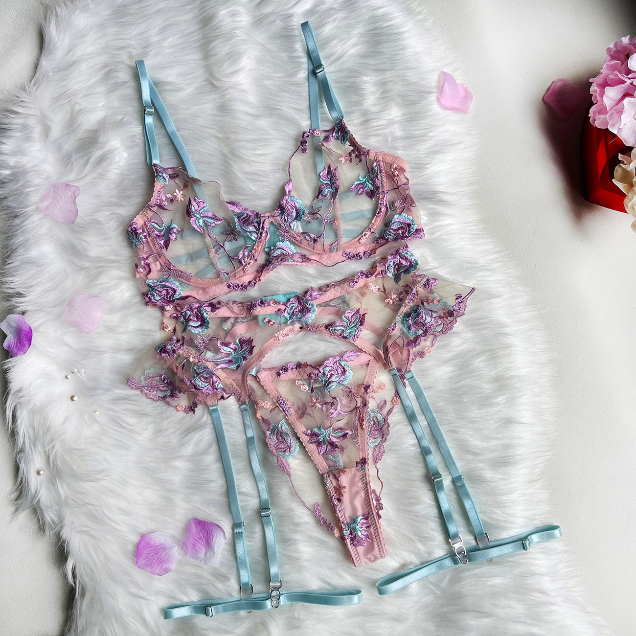 Belltoile™ Becky 3 Parça Fransız Çiçekli Takım