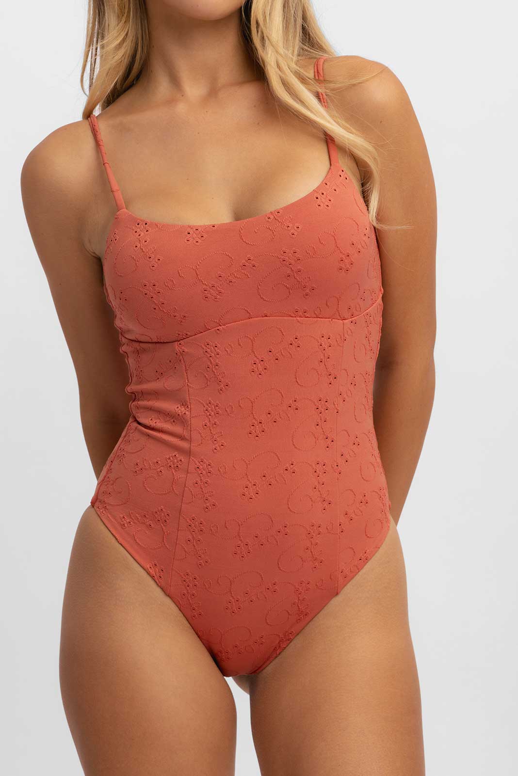 Belltoile™ Payton Tek Parça Mayo / Baharat Dantel