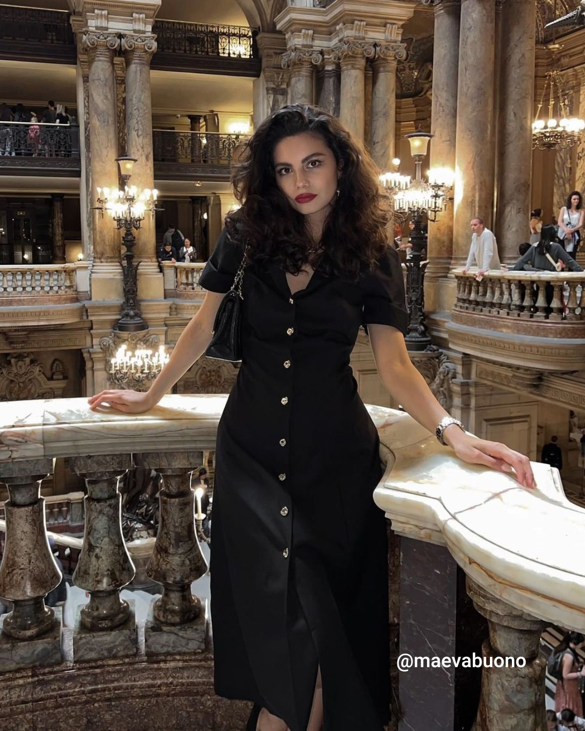 Belltoile Siyah V Yaka Tunik Midi Elbise
