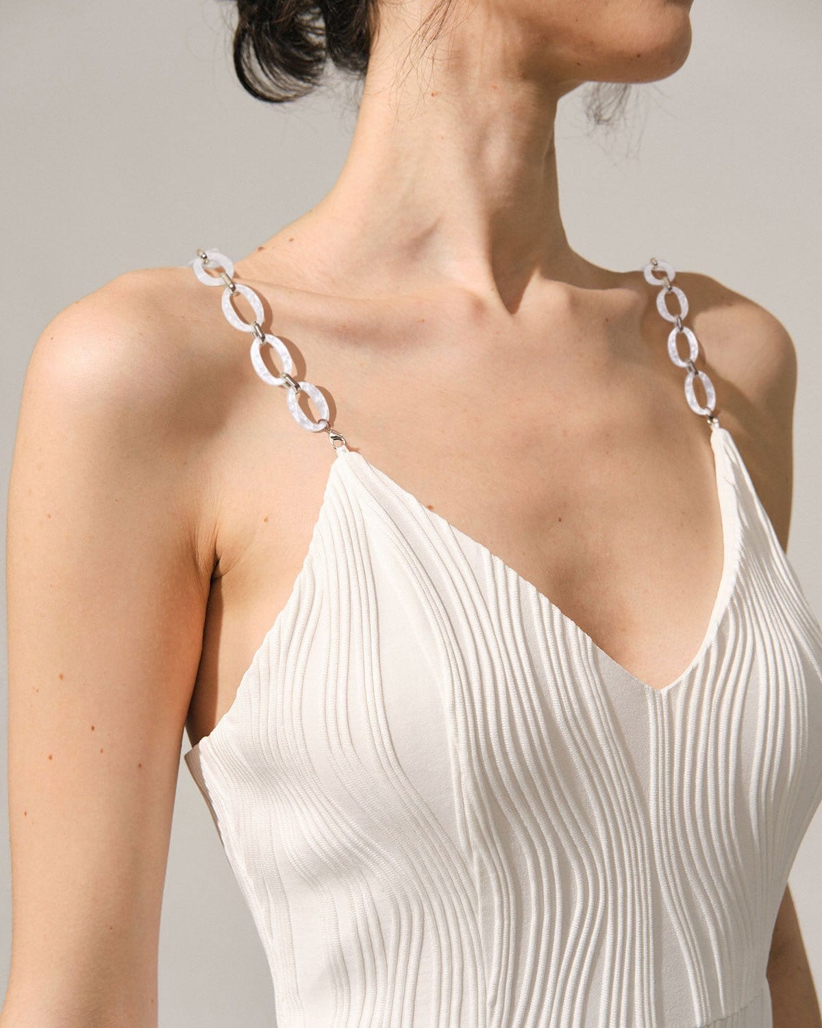 Belltoile™ Elbiseler İçin Beyaz İnci Zincir Askısı