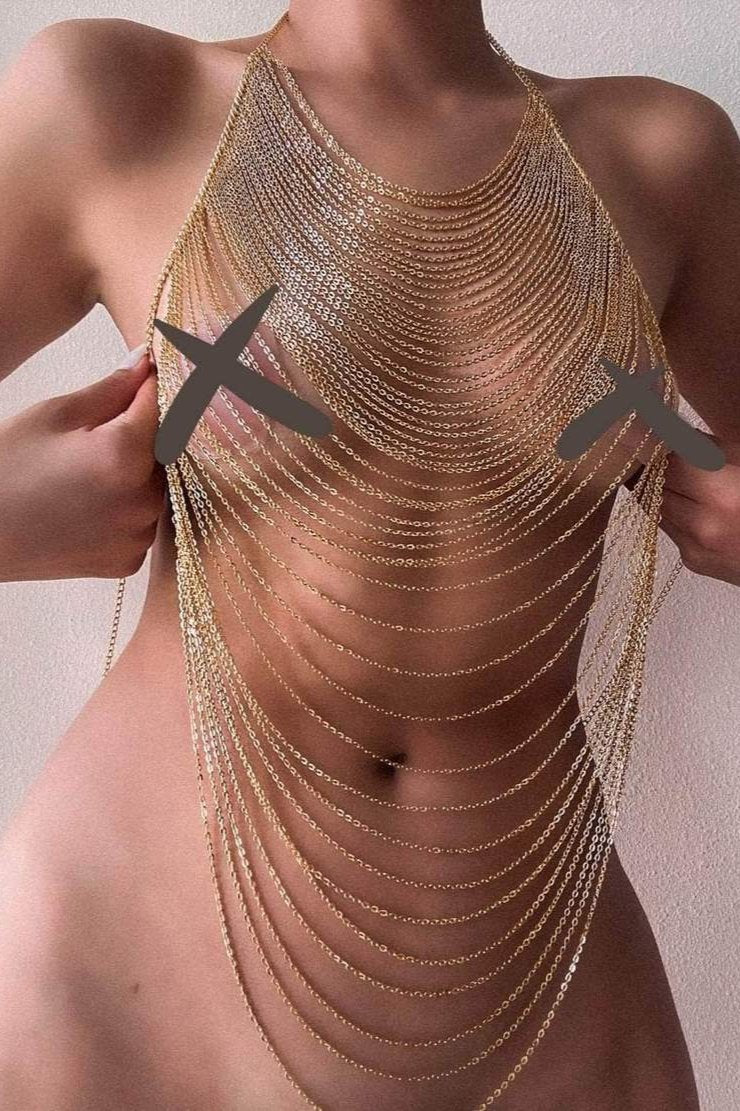 Belltoile™ AGATHA Altın Vücut Zinciri