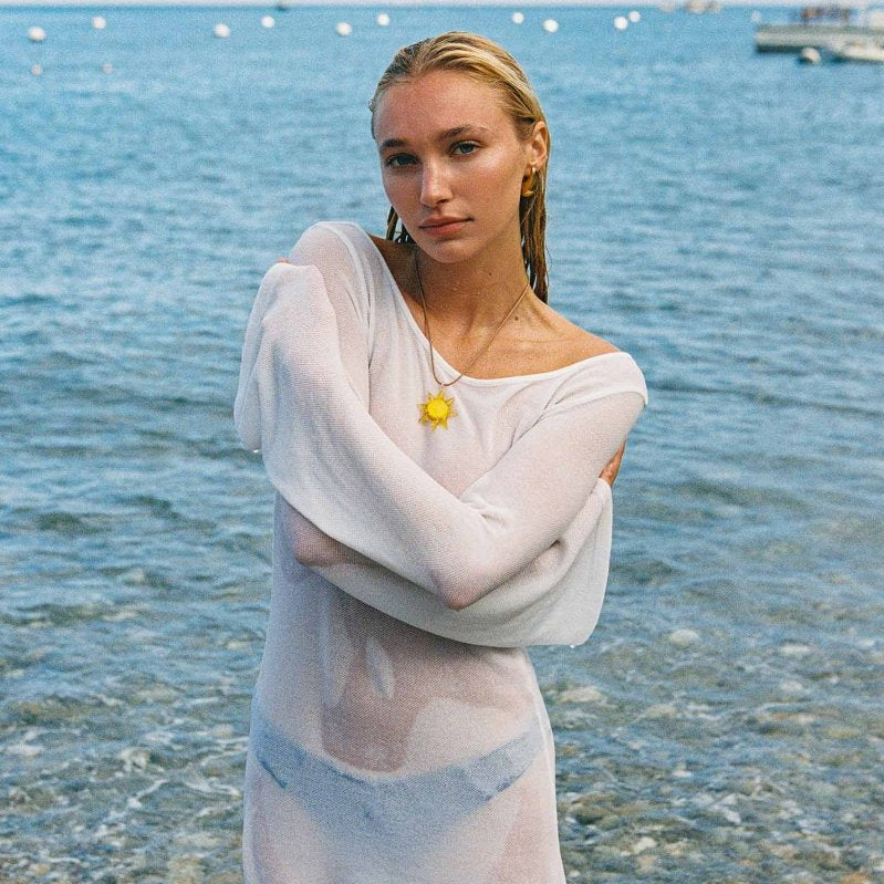 Belltoile™ Meredith Sırtı Açık Elbise / Cloud Knit