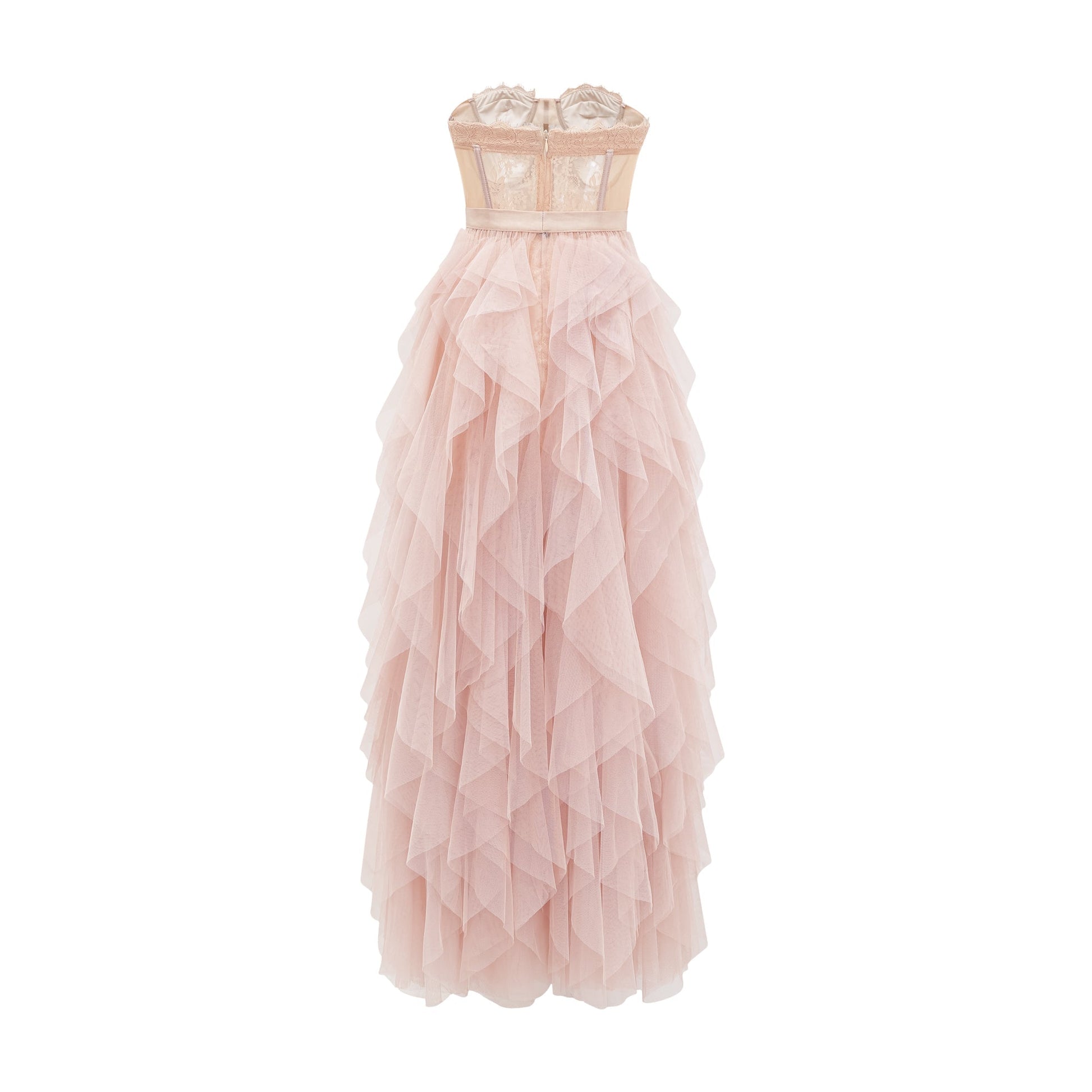 Belltoile™ Eilís Pembe Büstiyer File Maxi Elbise