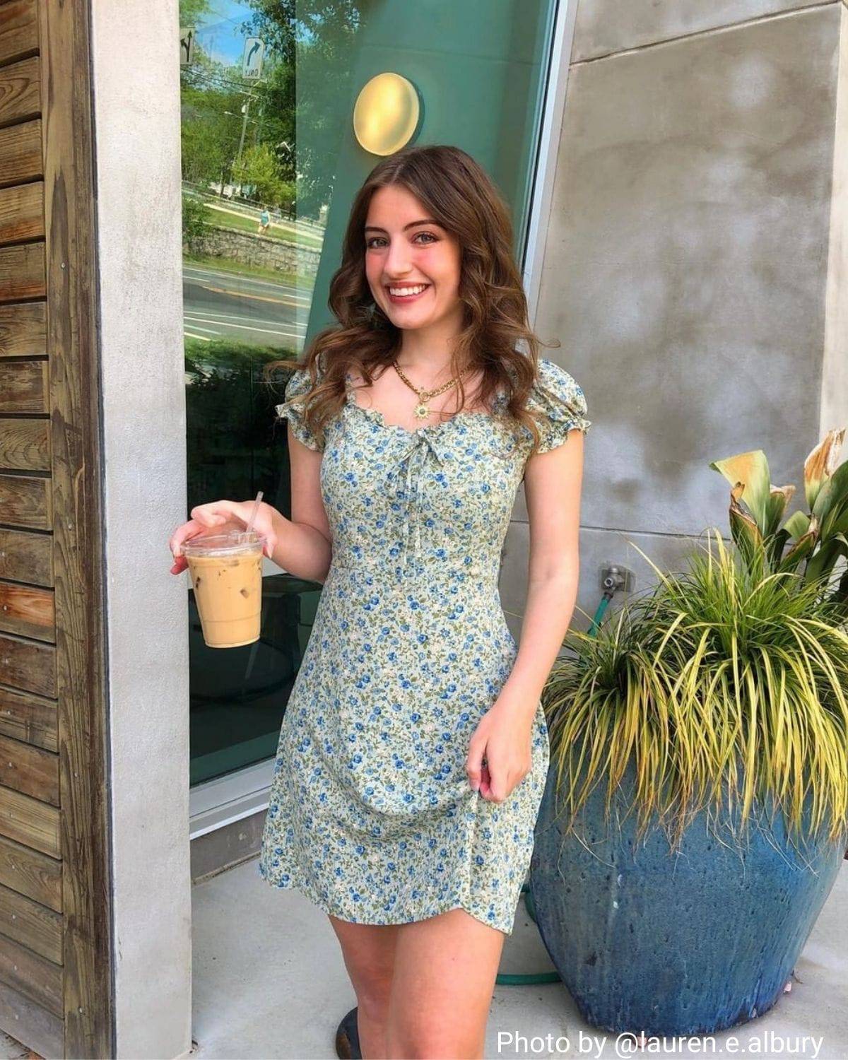 Belltoile™ Fırfırlı Kenarı Çiçekli Mini Elbise