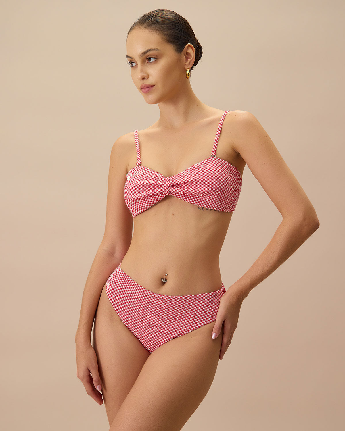 Belltoile™ Kırmızı Ekose Bikini Altı