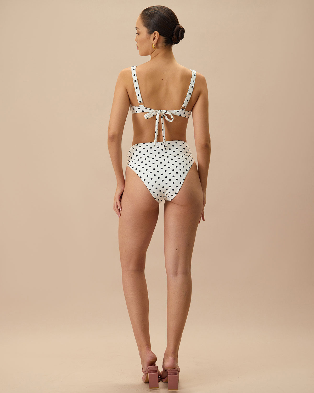 Belltoile™ Beyaz Puantiyeli Yüksek Bel Bikini Altı