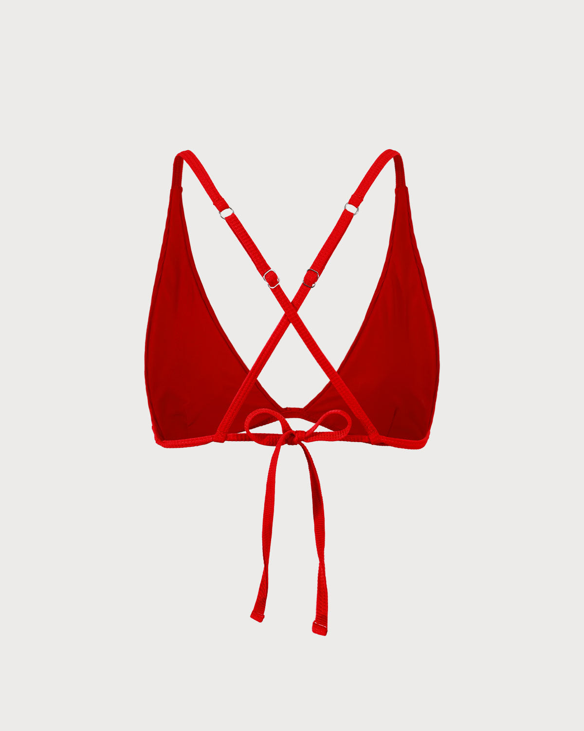 Belltoile™ Kırmızı Ribanalı Çapraz Sırtlı Bikini Üstü