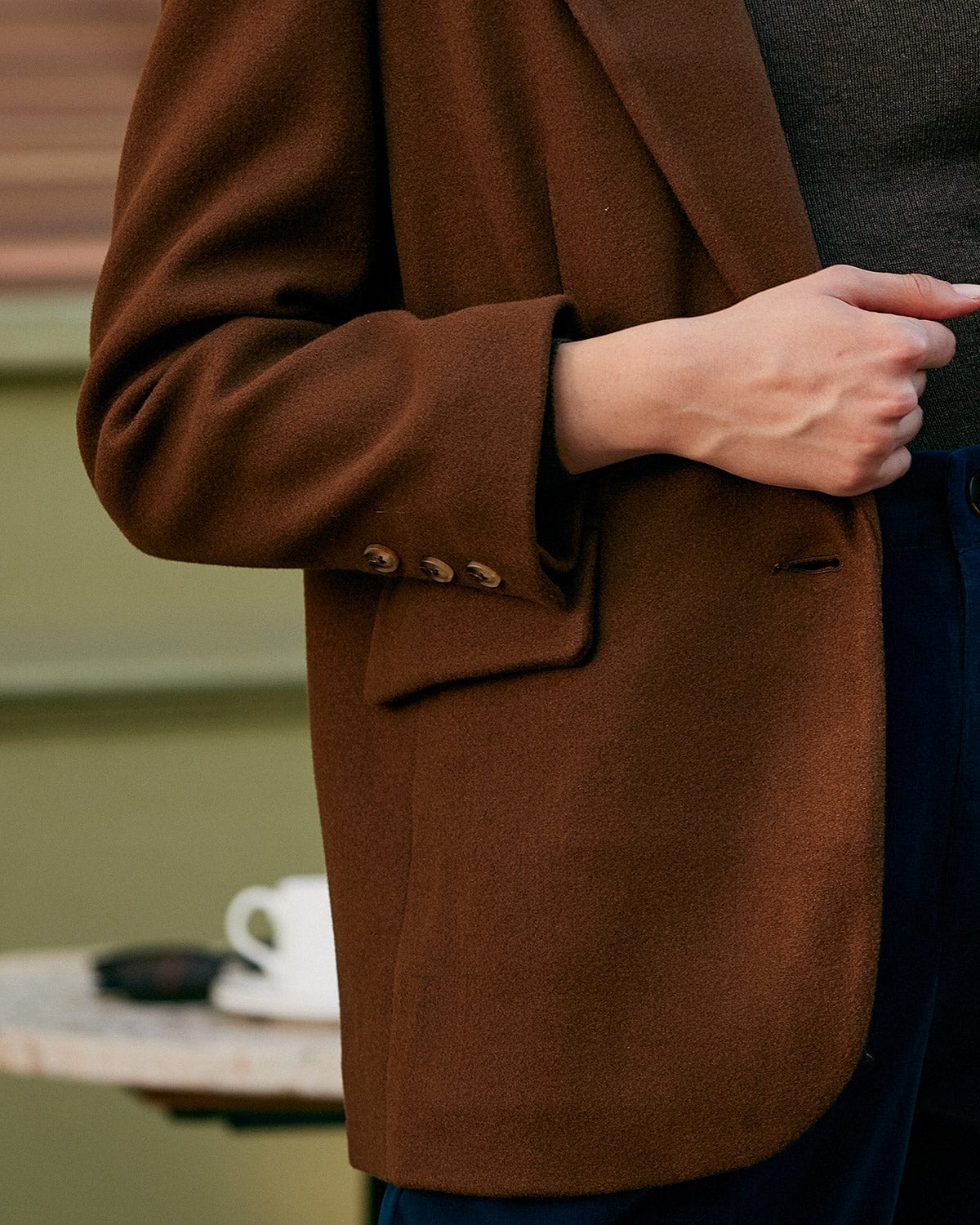 Belltoile™ Düz Yaka Tek Düğmeli Blazer
