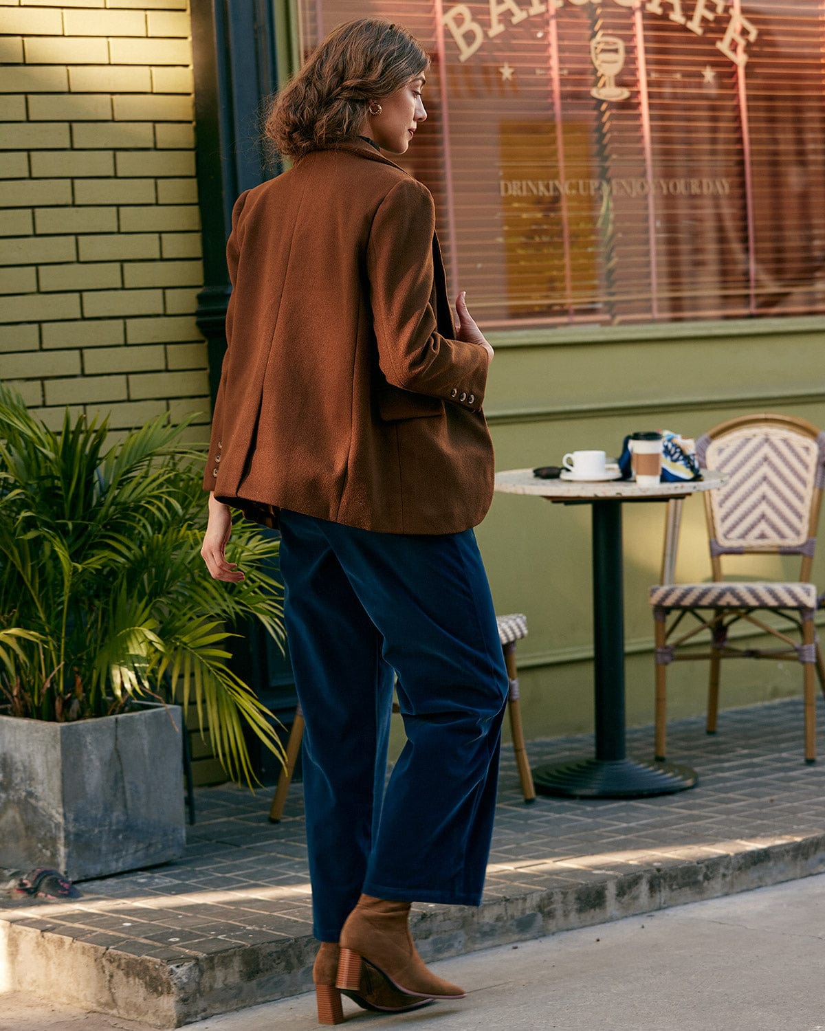 Belltoile™ Düz Yaka Tek Düğmeli Blazer