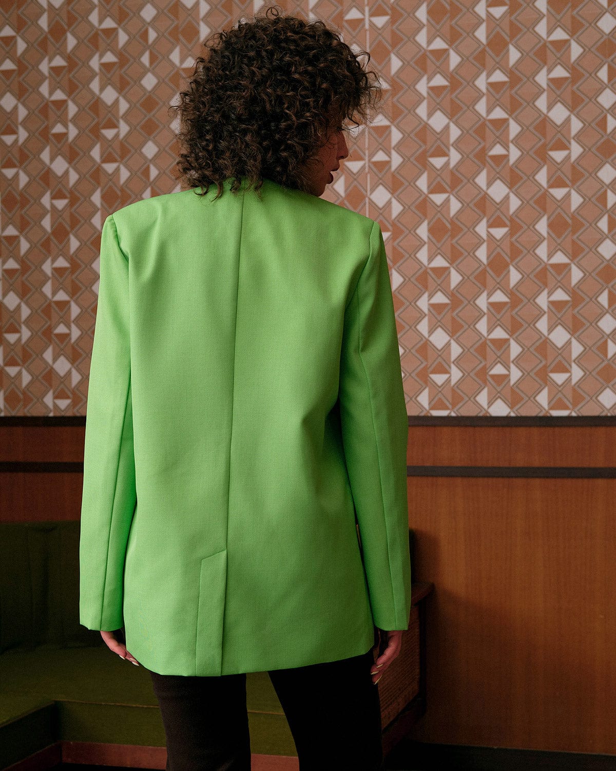 Belltoile™ Düz V Yaka Düğmeli Blazer