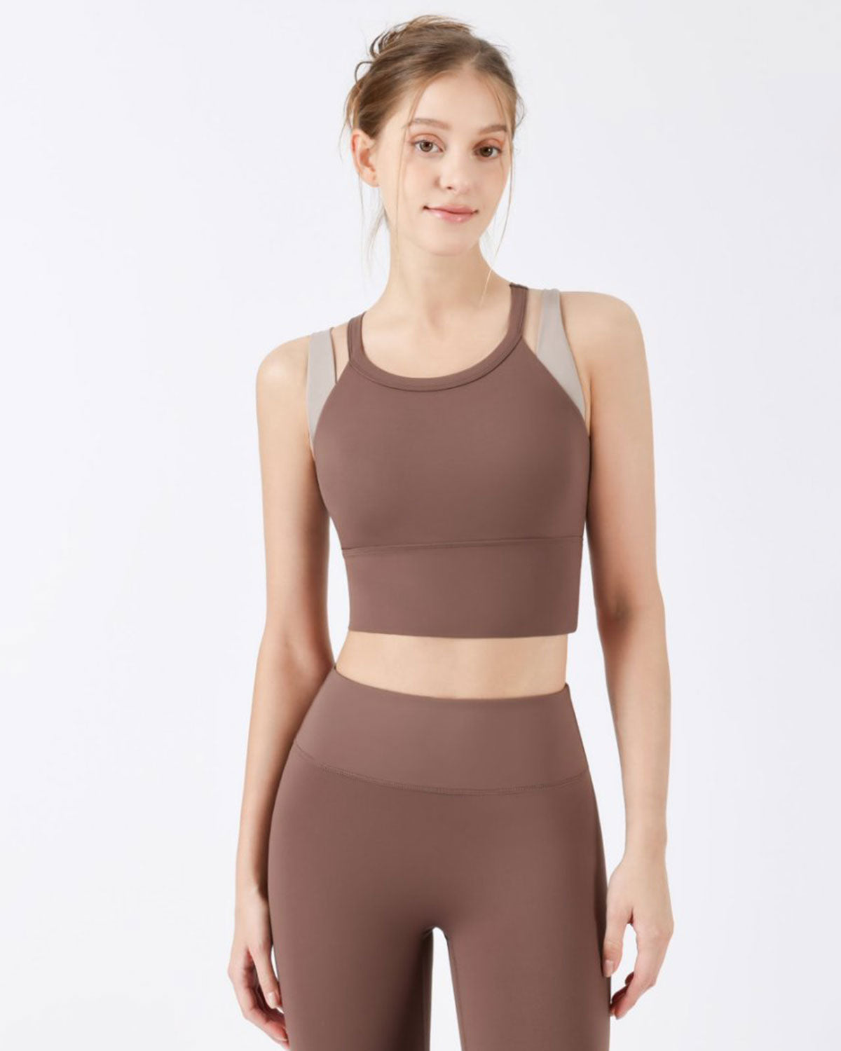 Belltoile™ Coffee X-Cross Yoga Atlet - Hafif Destek