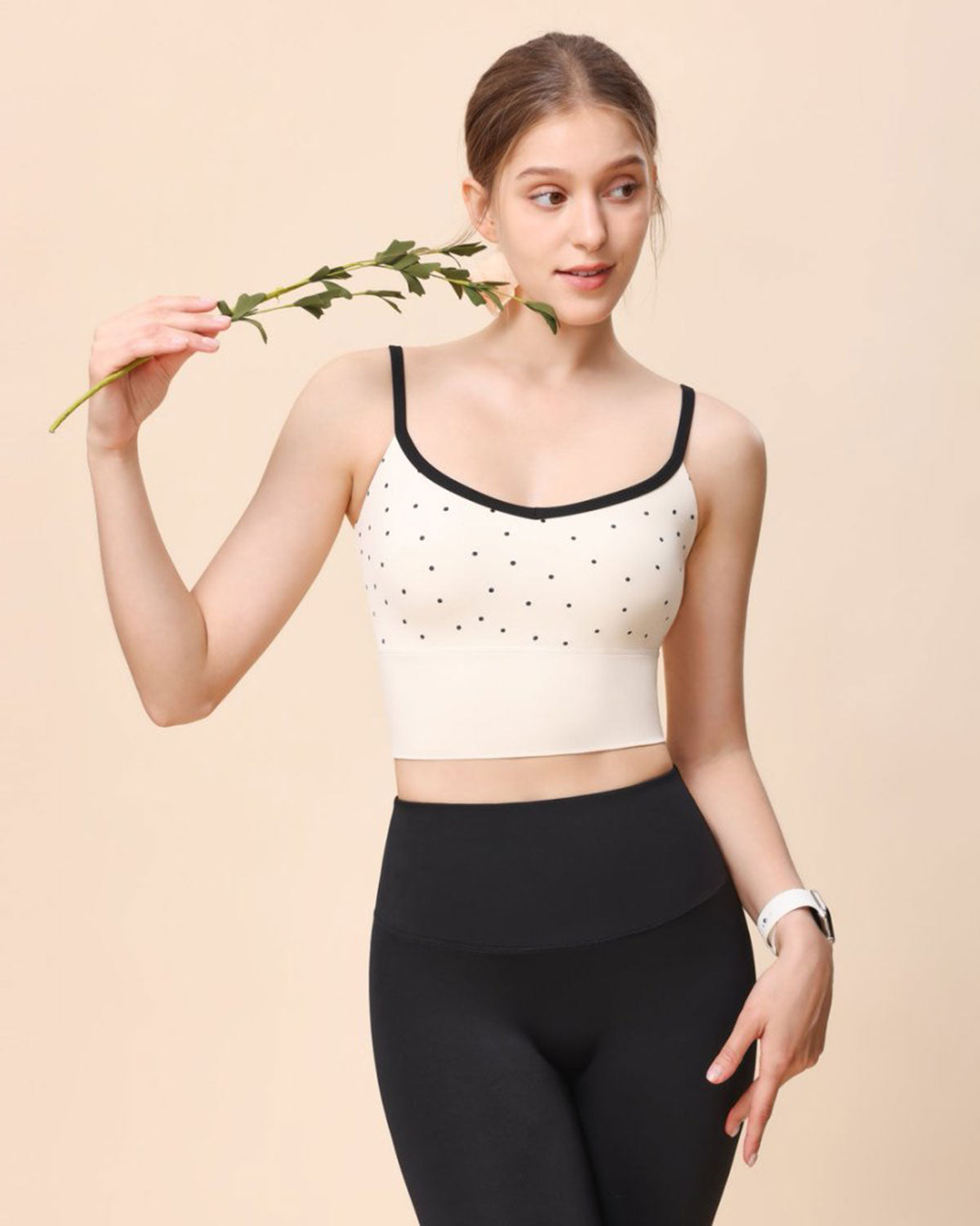 Belltoile™ Bej V Yaka Yoga Atlet - Hafif Destek