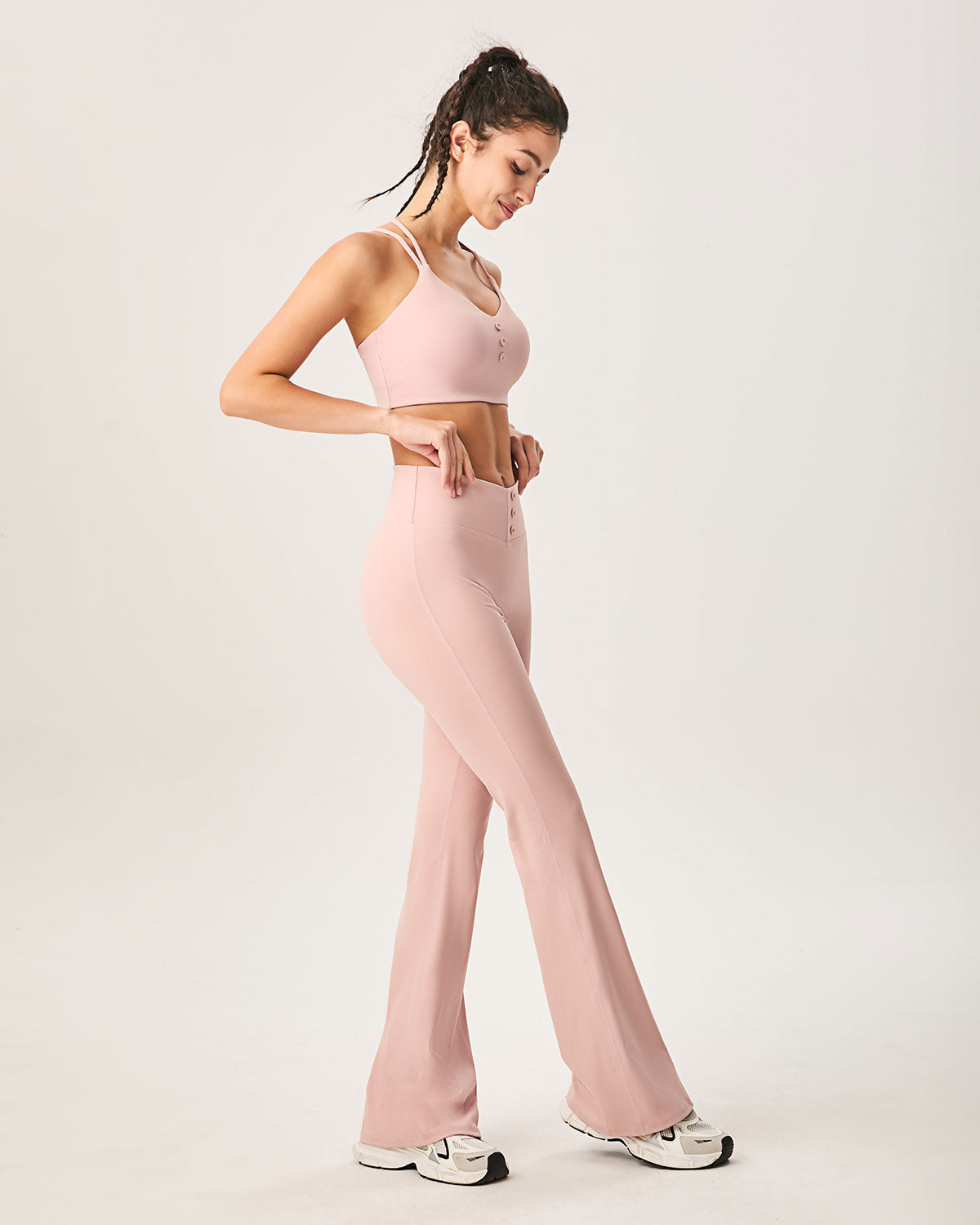 Belltoile™ Pembe Yüksek Bel Şık Tayt