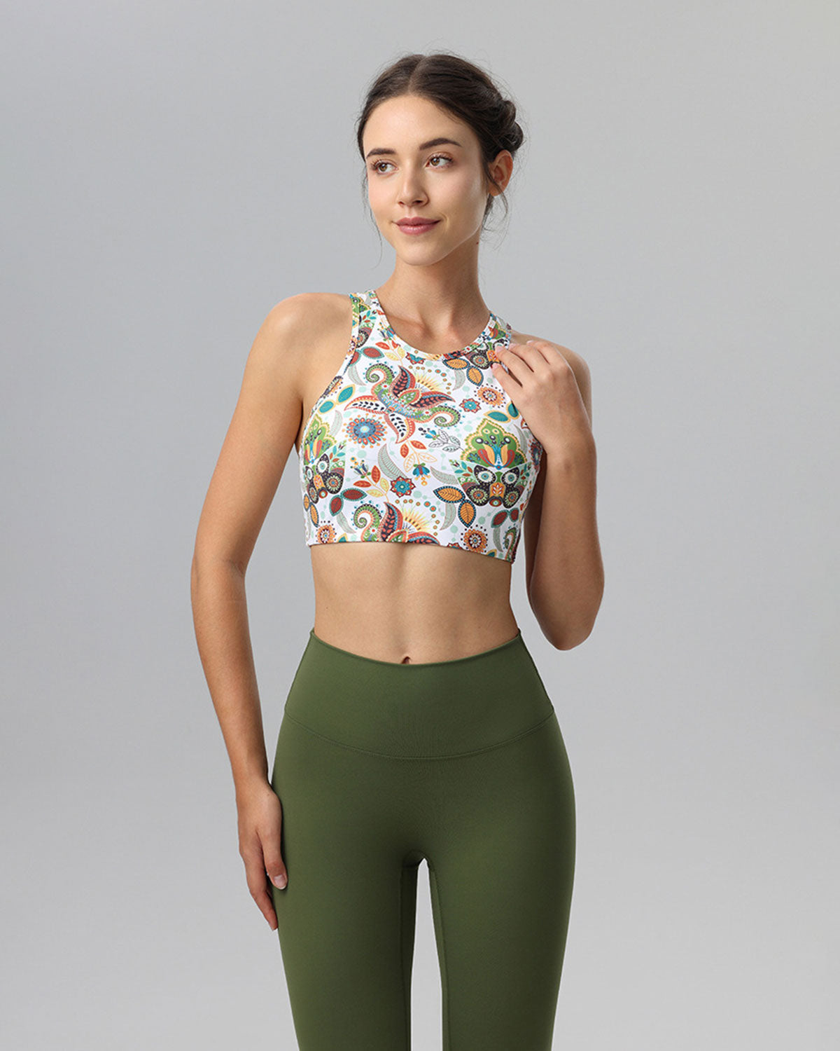 Belltoile™ Çiçekli X-Cross Kolsuz Bluz