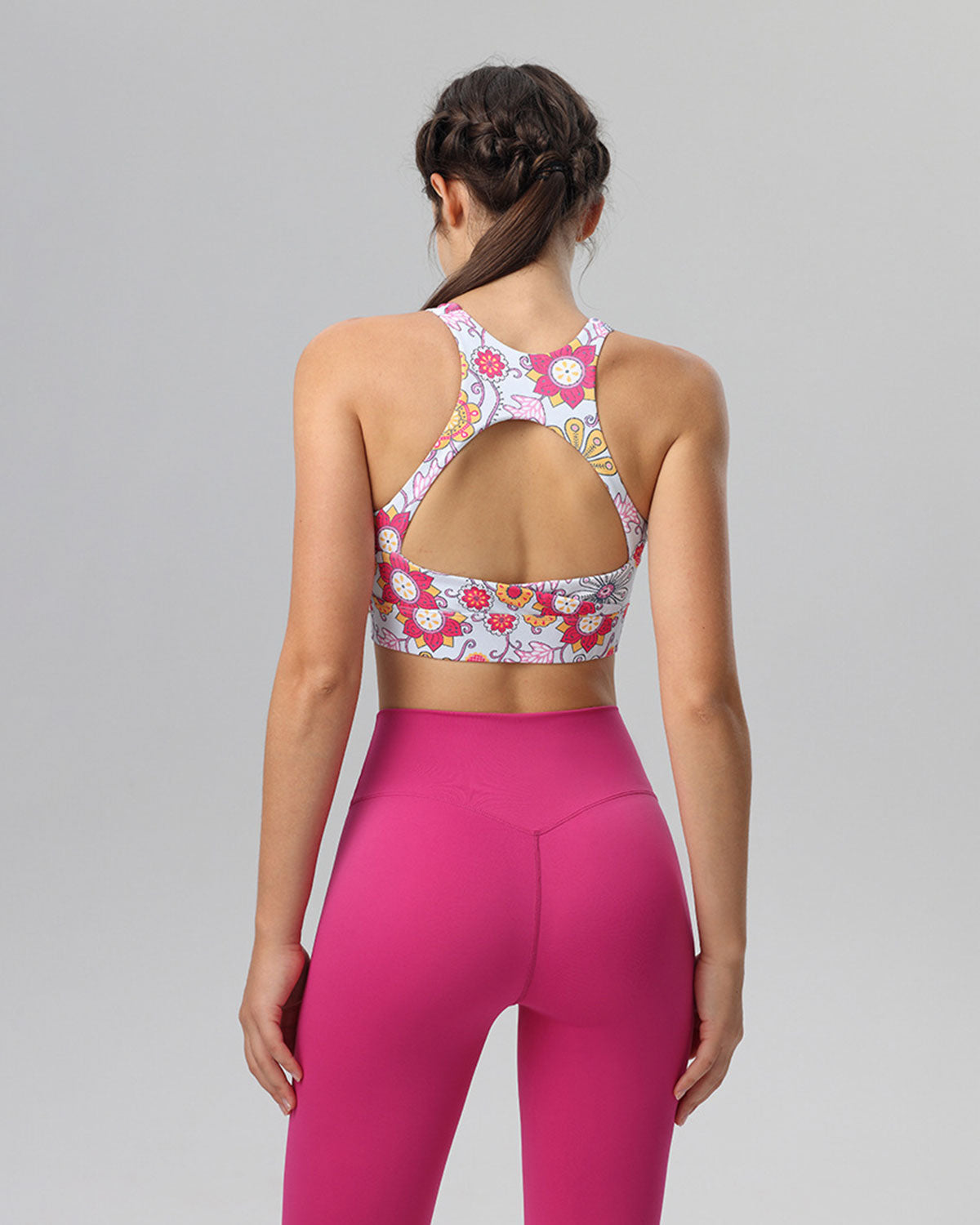 Belltoile™ Pembe Çiçekli Kesikli Atlet - Orta Destek