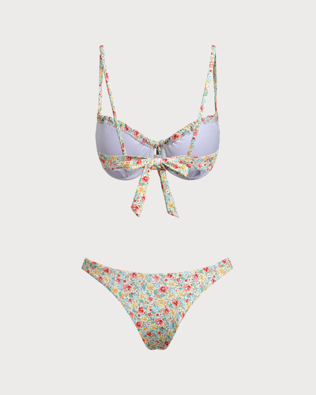 Belltoile™ Yeşil Çiçekli Twist Bikini Takımı
