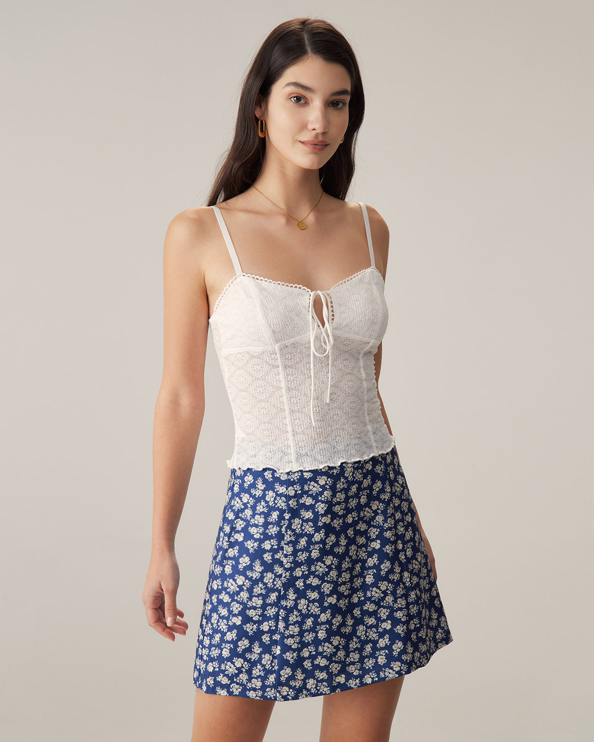 Belltoile™ Beyaz Jakarlı Dantelli Camiş