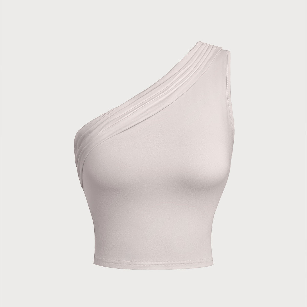Belltoile™ Bej Dantelli Tek Omuz Kolsuz Bluz