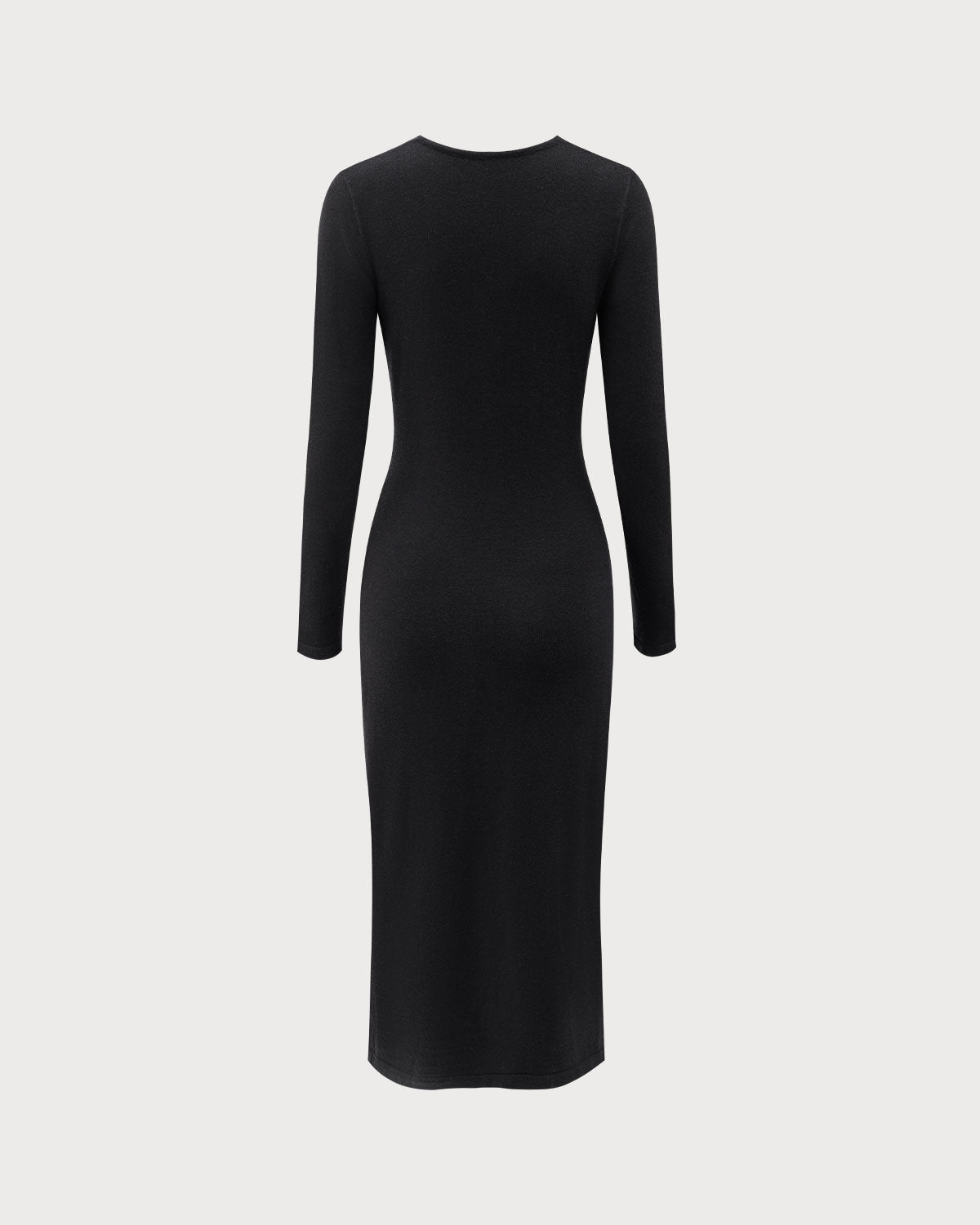 Belltoile™ Siyah V Yaka Bodycon Triko Elbise