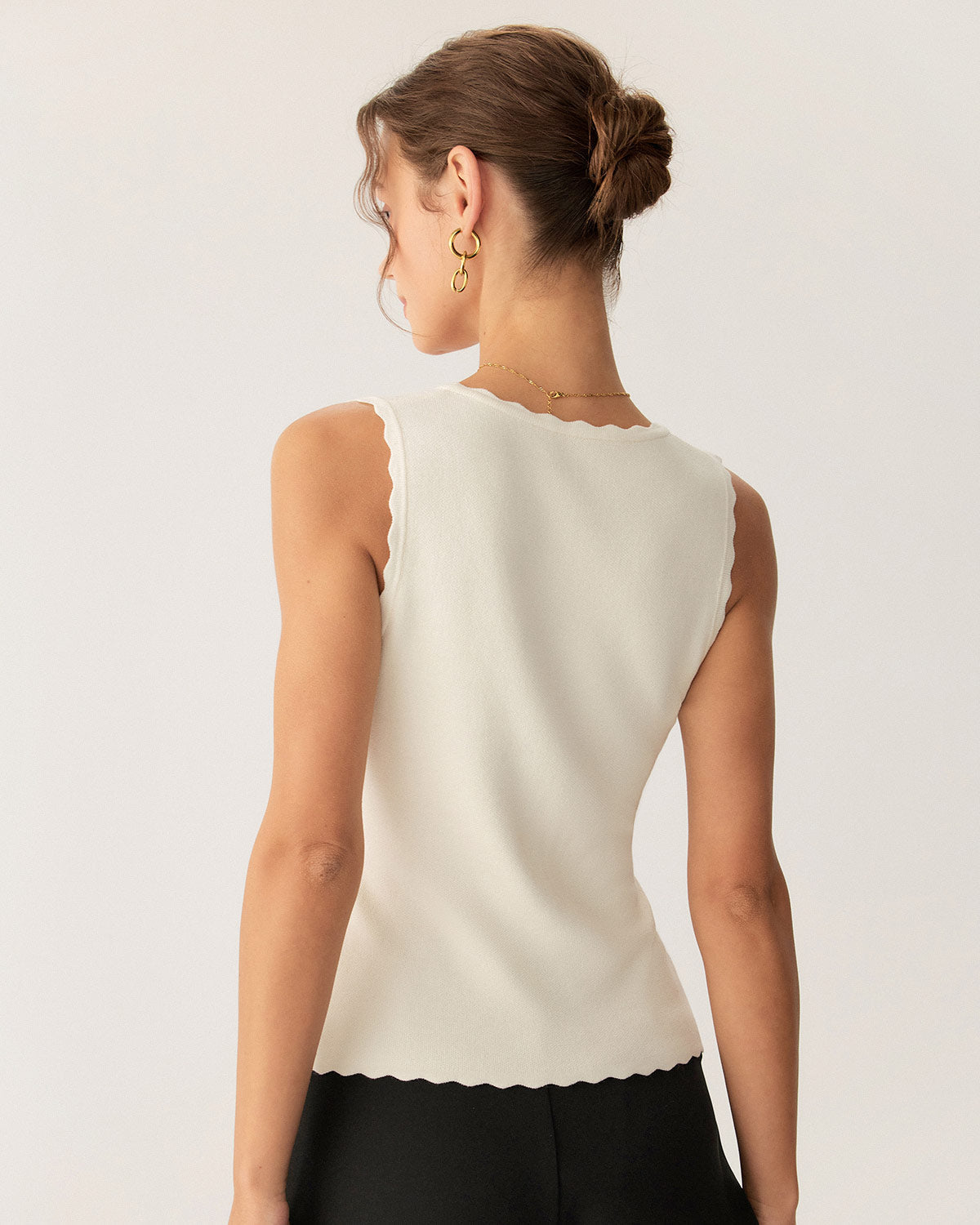 Belltoile™ Kayısı V Yaka Nervürlü Atlet