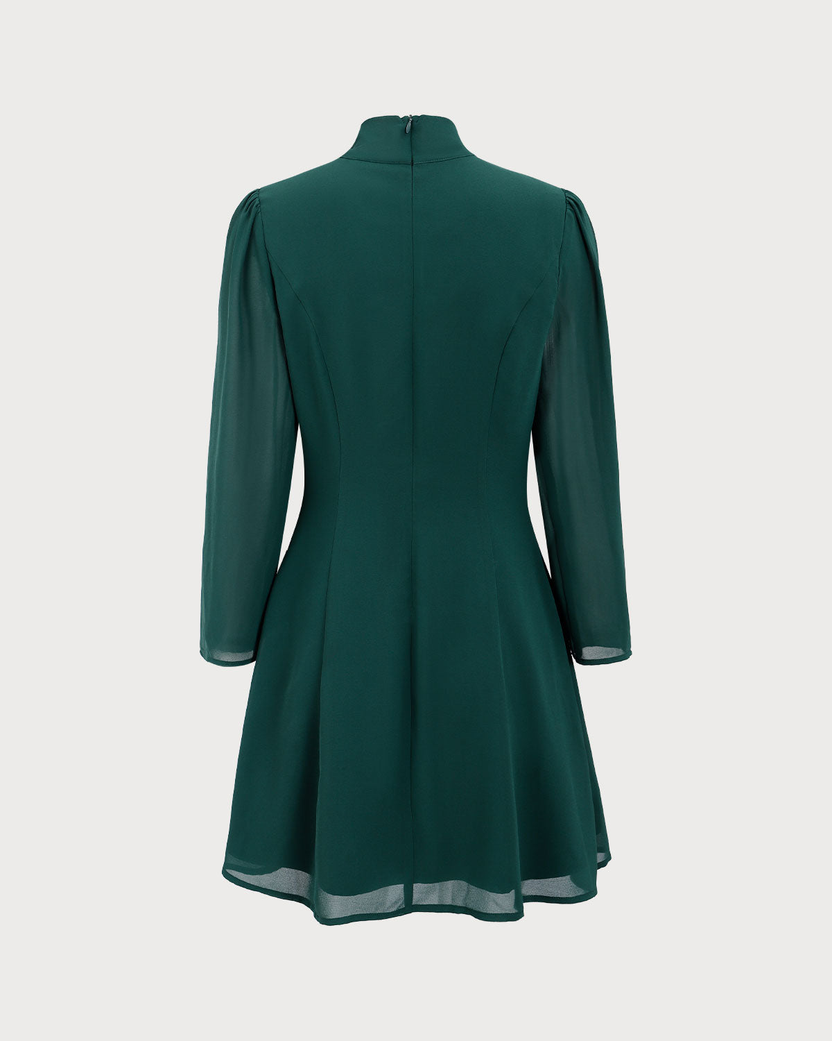 Belltoile™ Yeşil Bağcıklı Transparan Mini Elbise