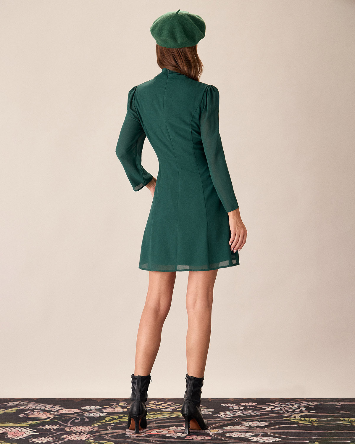 Belltoile™ Yeşil Bağcıklı Transparan Mini Elbise