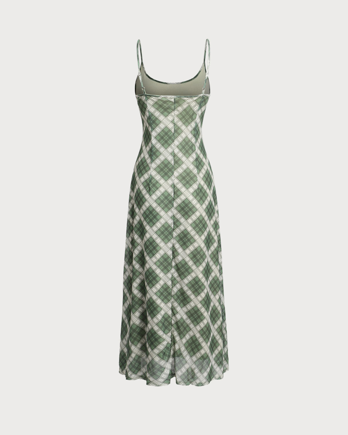 Belltoile™ Yeşil Geometrik Slip Maxi Elbise