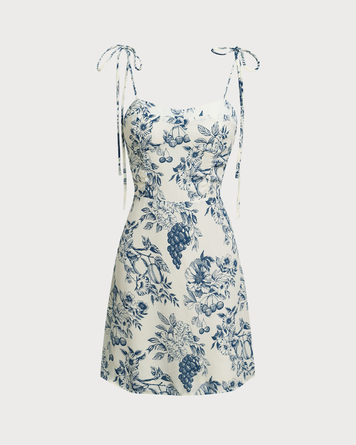 Belltoile™ Mavi Çiçekli Slip Mini Elbise