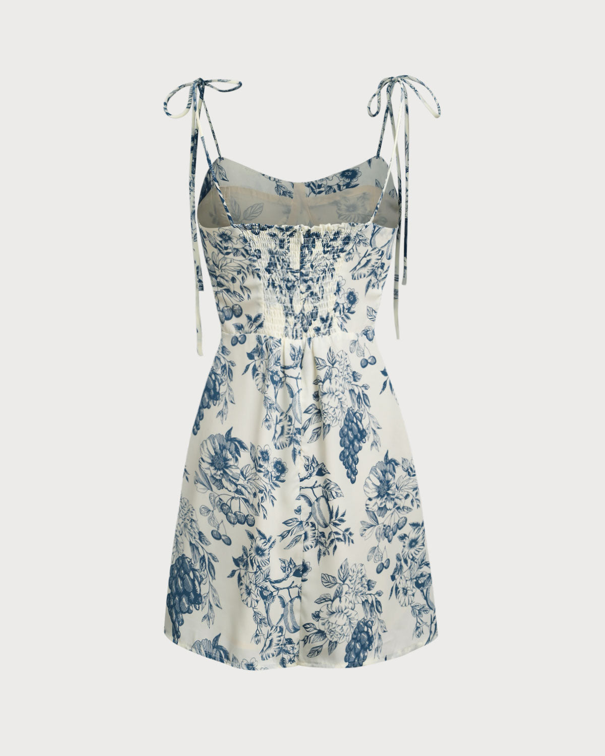 Belltoile™ Mavi Çiçekli Slip Mini Elbise