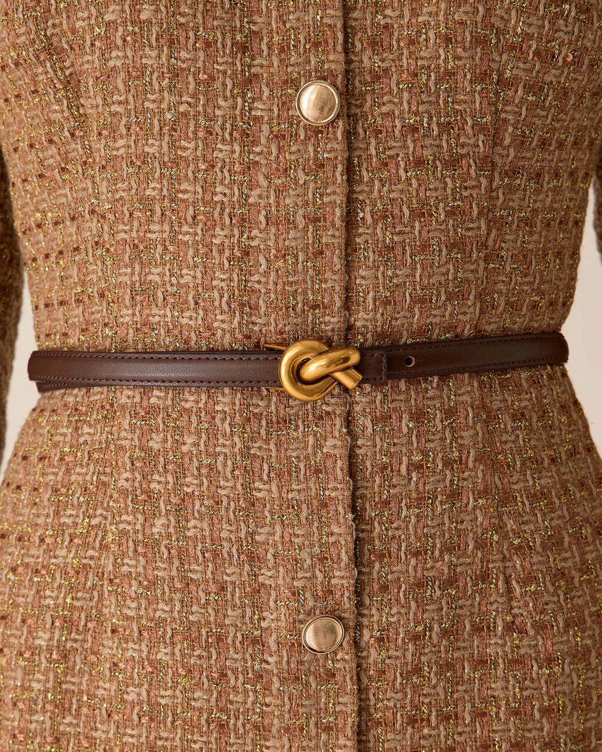 Belltoile™ Kahve Retro Deri Kemerler
