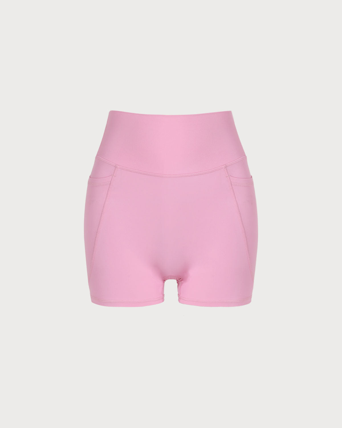 Belltoile™ Pembe Cepli Yüksek Bel Yoga Şort