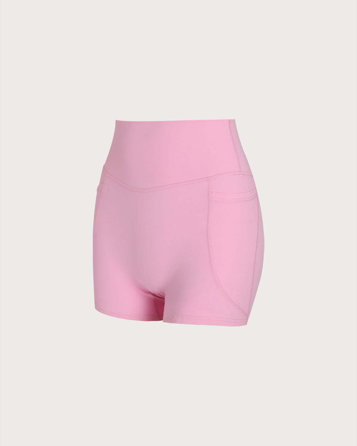 Belltoile™ Pembe Cepli Yüksek Bel Yoga Şort