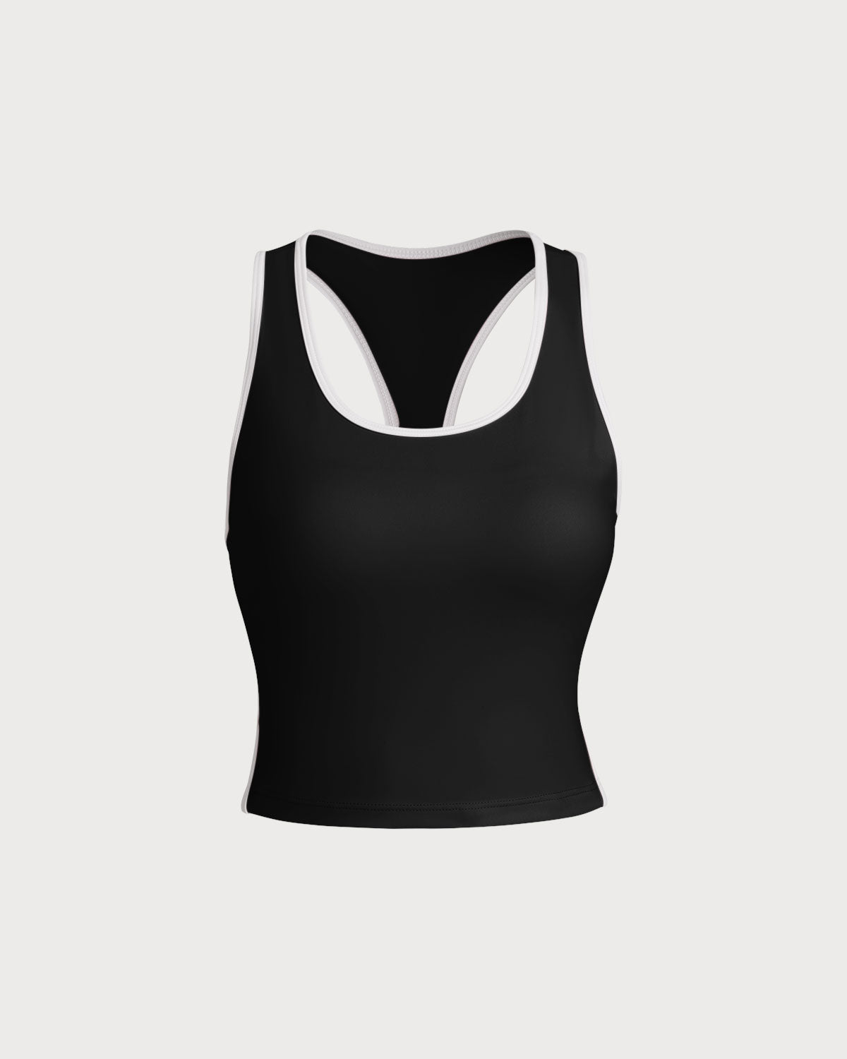 Belltoile™ Siyah Yuvarlak Yaka Yoga Atleti - Hafif Destekli
