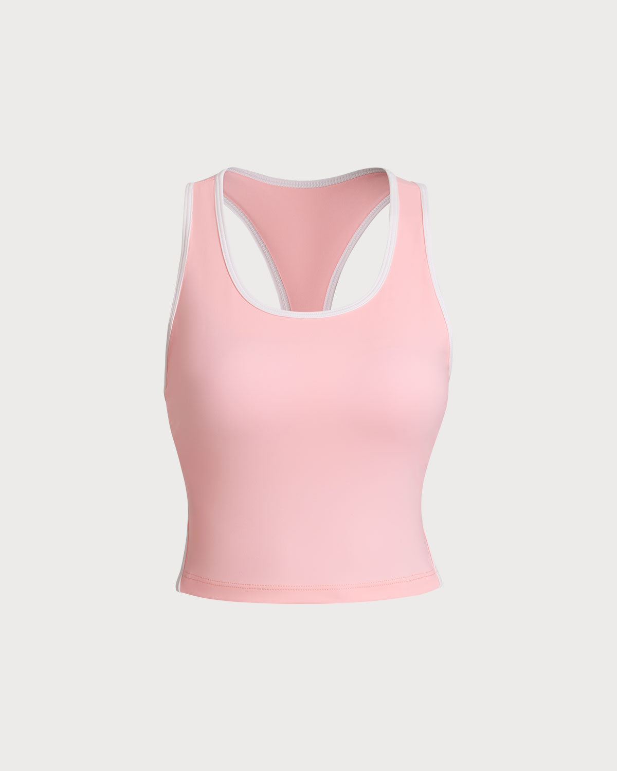 Belltoile™ Pembe Yuvarlak Yaka Yoga Atleti - Hafif Destekli