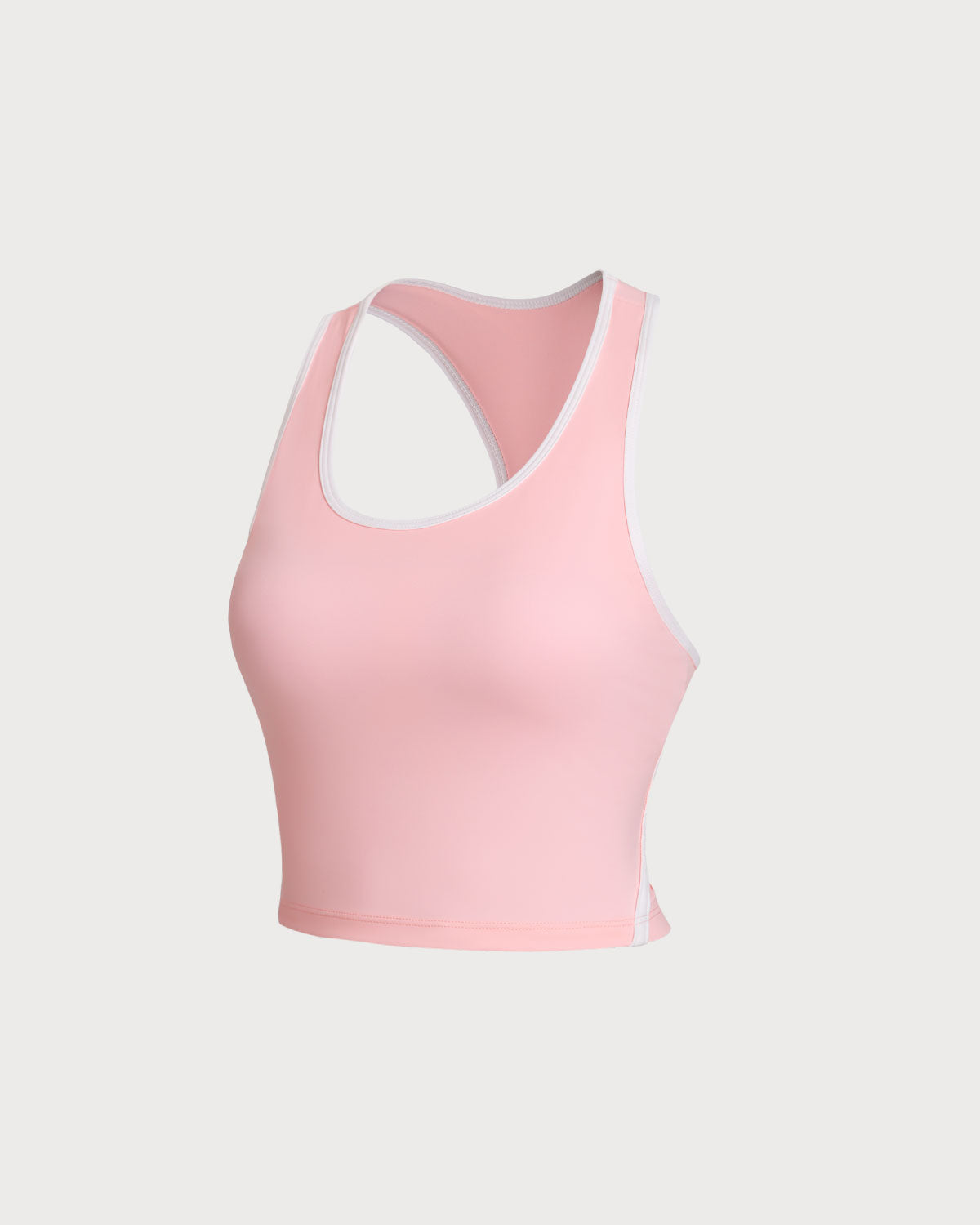 Belltoile™ Pembe Yuvarlak Yaka Yoga Atleti - Hafif Destekli