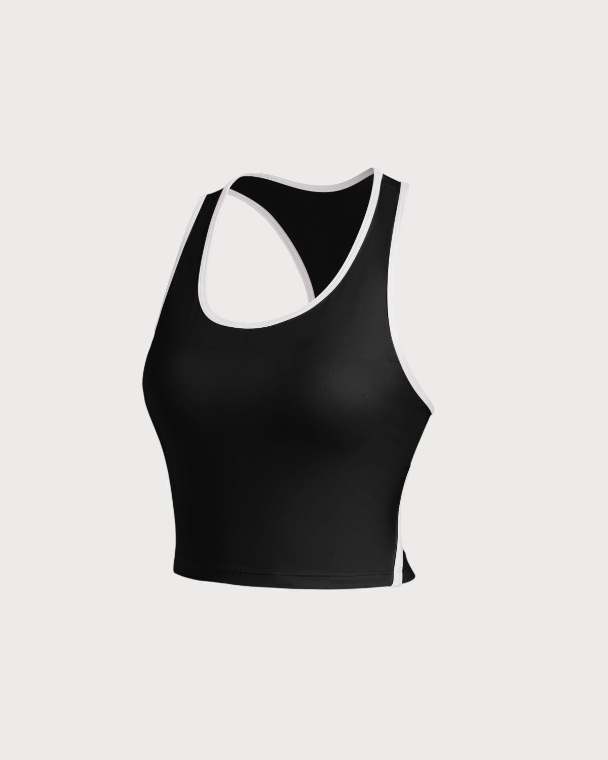Belltoile™ Siyah Yuvarlak Yaka Yoga Atleti - Hafif Destekli