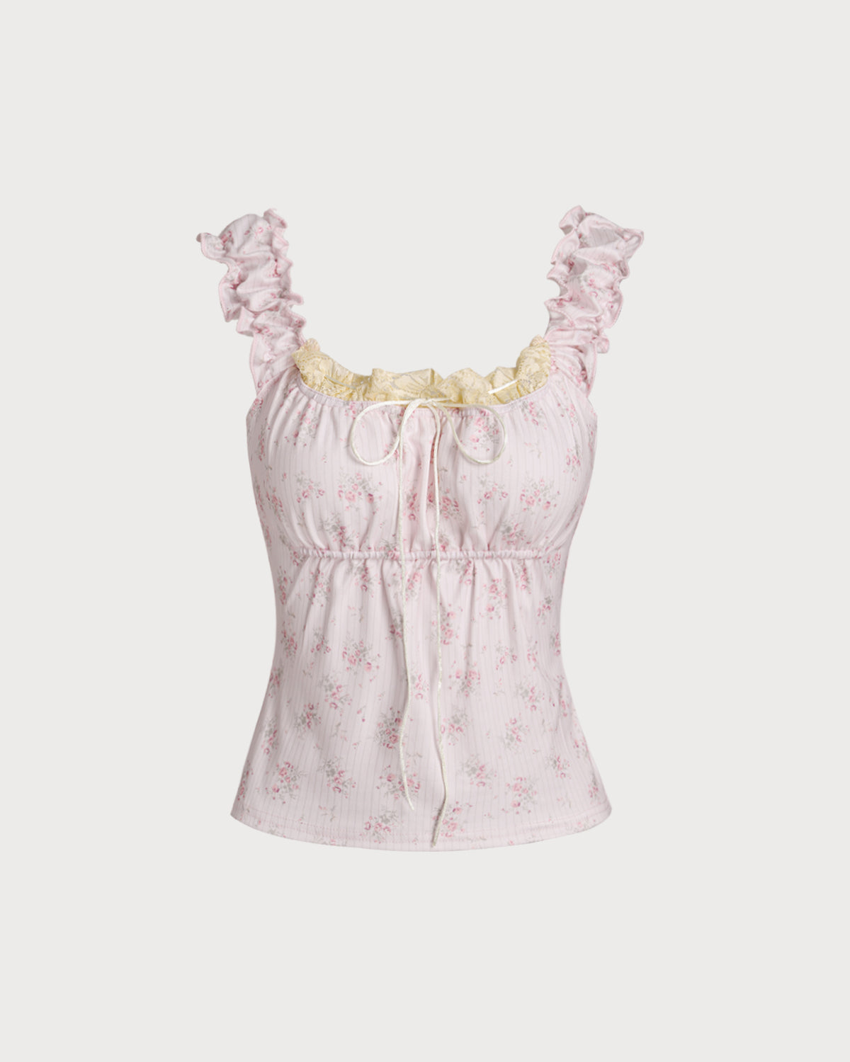 Belltoile™ Pembe Çiçekli Dantelli Camiş