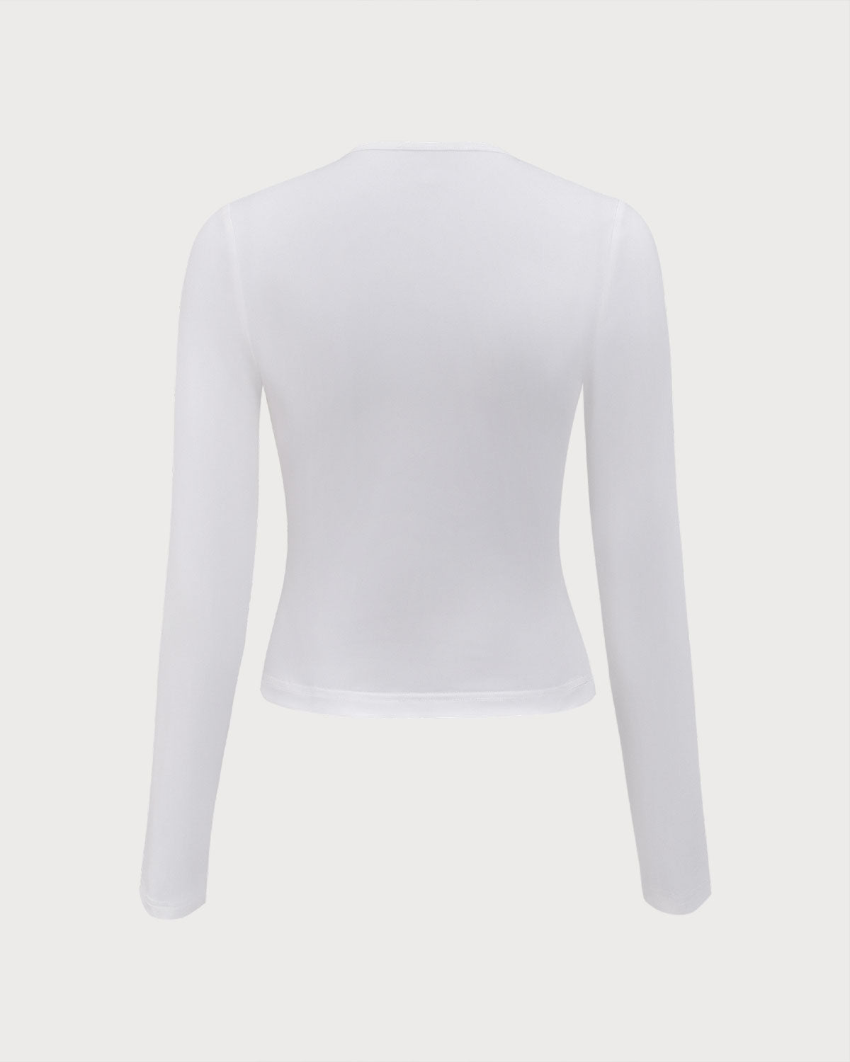 Belltoile™ Beyaz Kontrastlı İlmek İnce Tişört